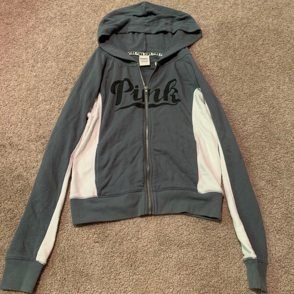 Blue zip up